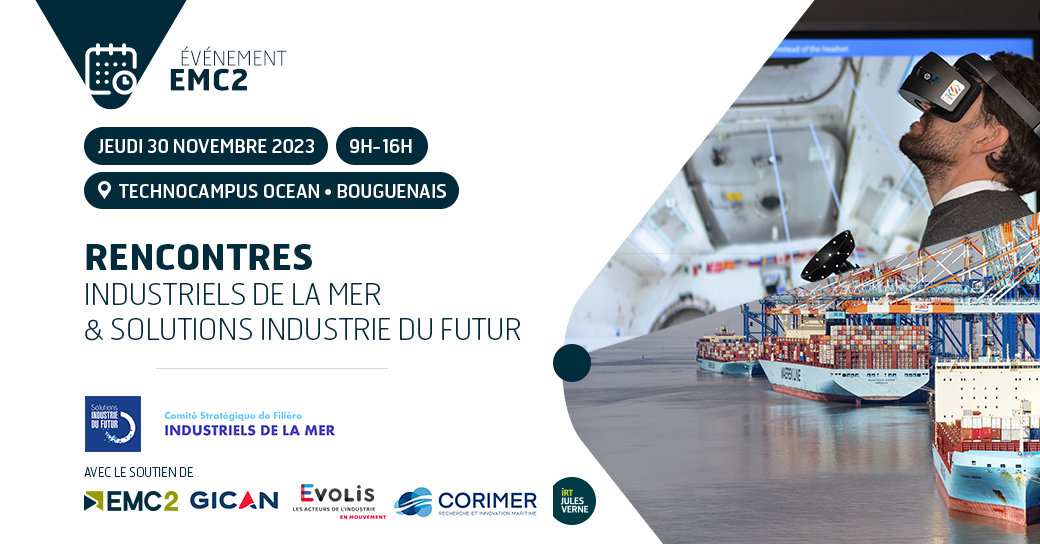 Rencontres Industriels de la Mer & Solutions Industrie du Futur le 30 novembre !