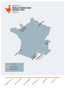 Carte réseau thématique sport-tech