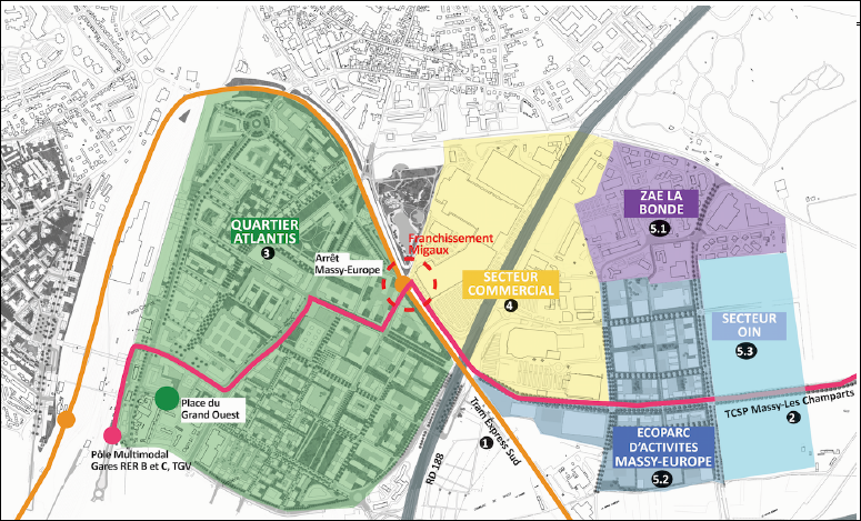 les zones en construction 