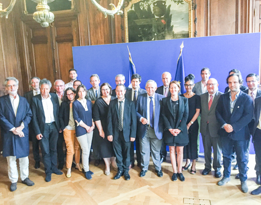 Lauréats et jurés du Permis d’innover, jeudi 6 septembre 2018, au ministère de la Cohésion des territoires. © Ministère de la Cohésion des territoires