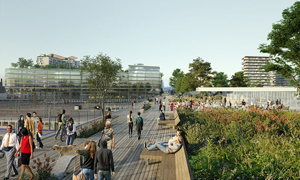 Passerelle du jardin Valmy. © Ateliers 2/3/4 - Artefactory
