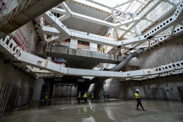 Chantier de la gare Fort d'Issy-Vanves-Clamart. © JGP