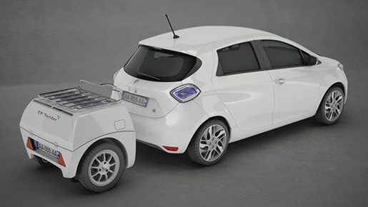 photo EP Tender innovation française source d'énergie tractable pour voitures électriques