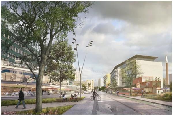 Le futur quartier des Groues. ©Güller-Güller / Loukat