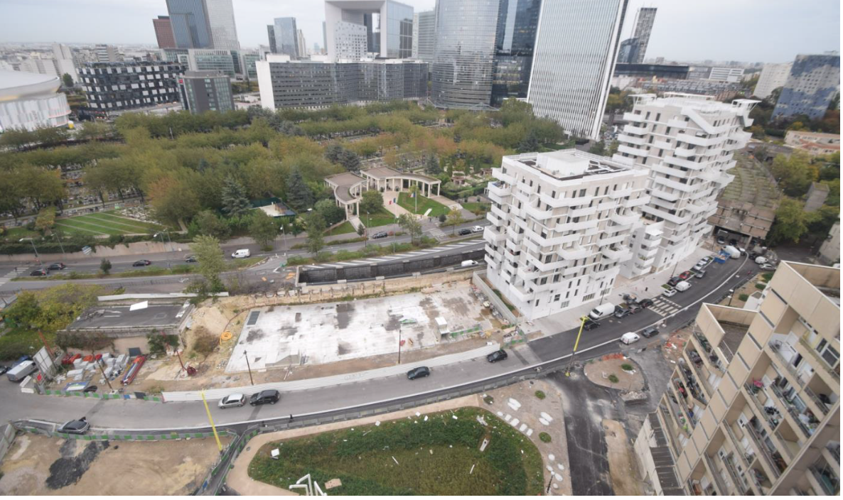 Vue du secteur Croissant phase 1 – Octobre 2019. ©Paris la Défense