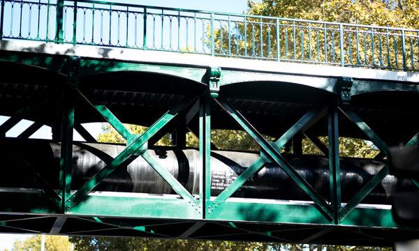 Passerelle de l’Avre à Saint-Cloud, inaugurée le 5 octobre. © JGP