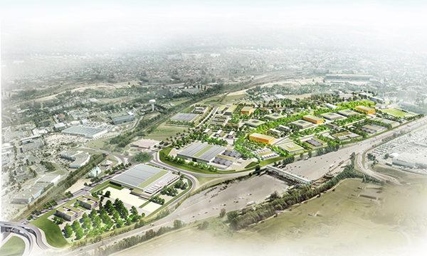 Vue du projet Mantes innovaparc. © Epamsa