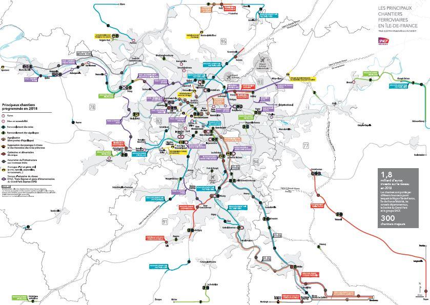 SNCF Réseau : Les avancées 2018 sur le réseau francilien Crédit: ©SNCF Réseau